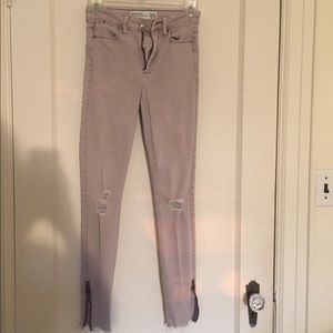 Light Lilac Super Skinny High Rise Jeans